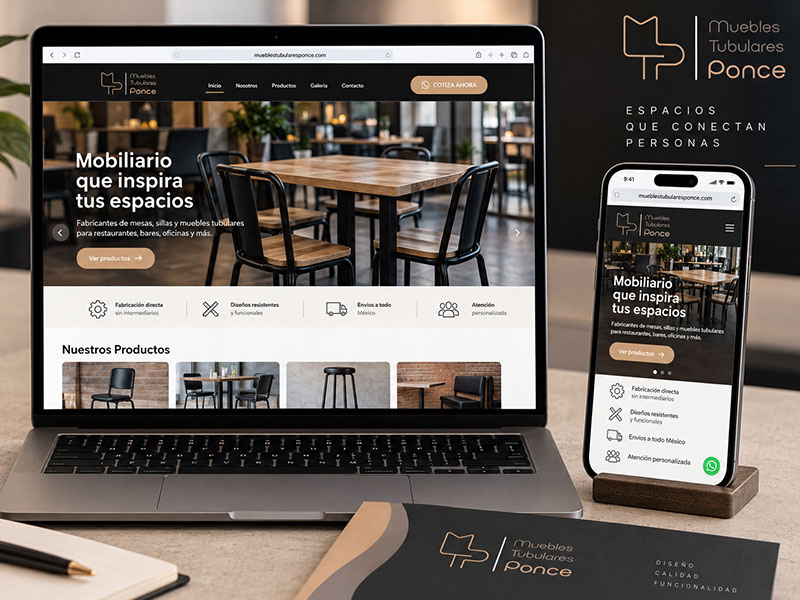 Caso de estudio Muebles Tubulares Ponce - diseño web y estrategia digital